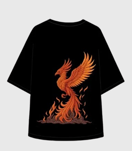 Still I Rise – Embroidered Phoenix Back T-shirt