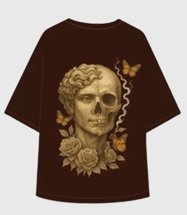 Fleeting Flesh – Art Back print T-shirt